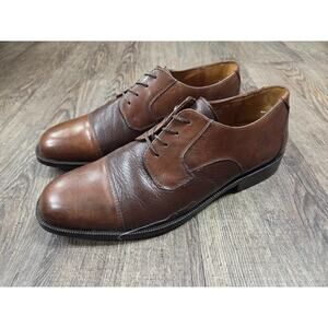 Bostonian Men's Brown Leather Cap Toe Oxfords Shoes #27849 Size 10H